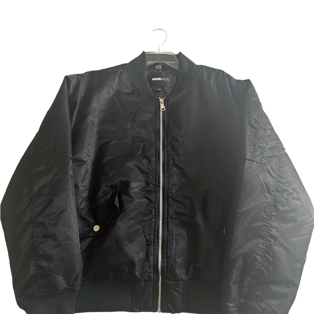 Fashion nova men black bomber